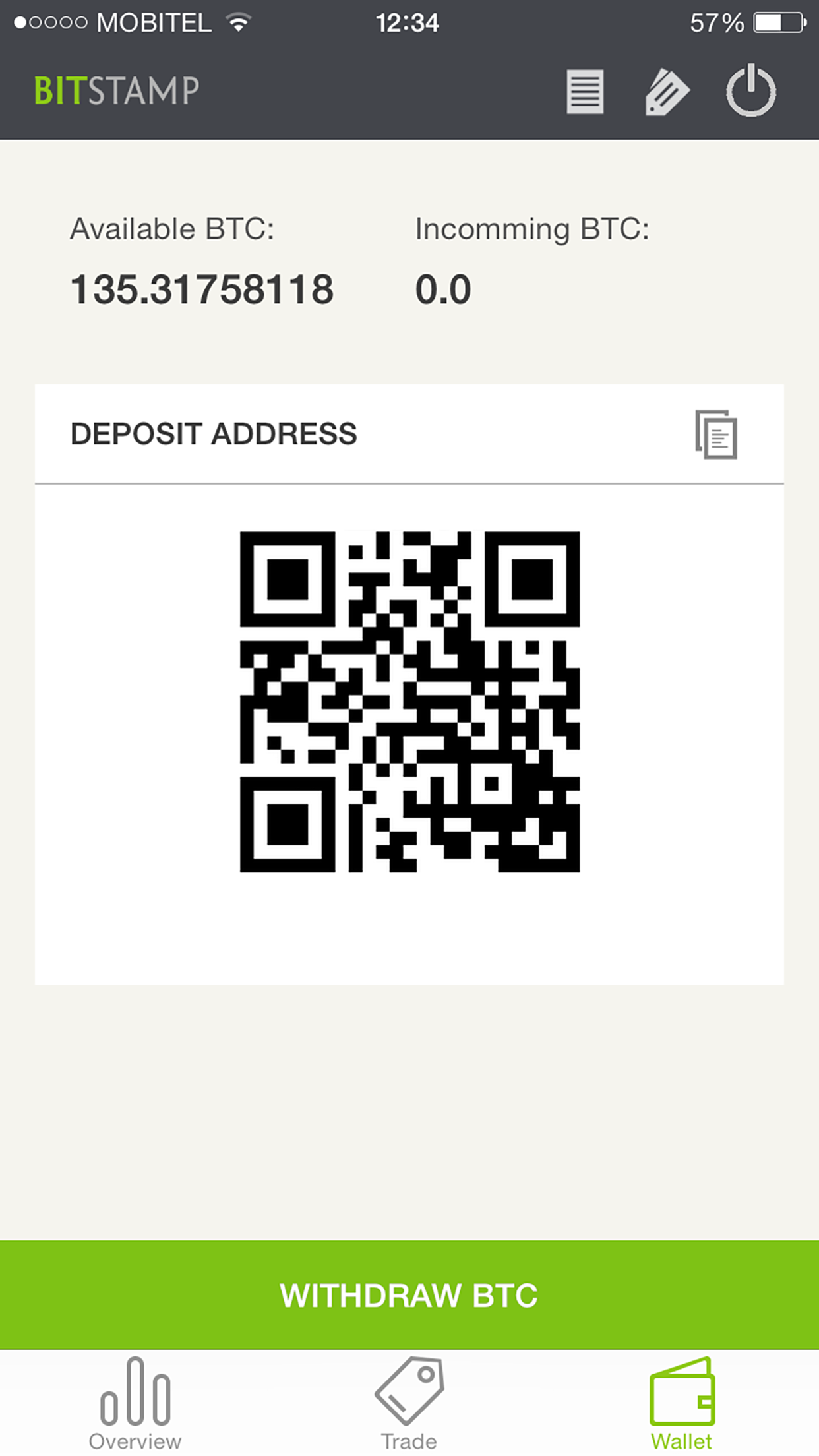what is the bitstamp app desired pin