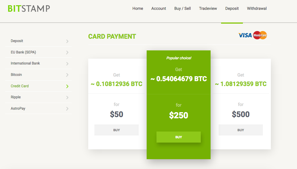 bitstamp buy bitcoin with debit card fees